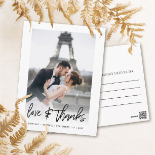 Carte Postale Love & Merci Merci photo moderne