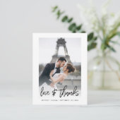 Carte Postale Love & Merci Merci photo moderne (Debout devant)