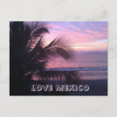 Carte postale Love Mexico Sunset (Devant)