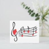 Carte Postale Love Music (Debout devant)