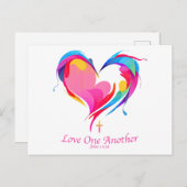 Carte Postale Love One Another Bible Verse John 1334 (Devant / Derrière)