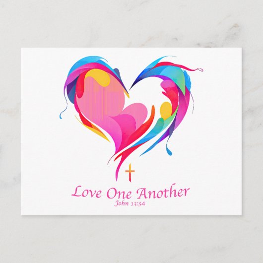 Carte Postale Love One Another Bible Verse John 1334 (Devant)