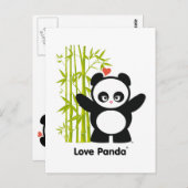 Carte Postale Love Panda® (Devant / Derrière)