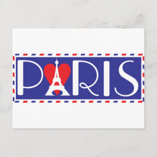 Carte Postale Love Paris