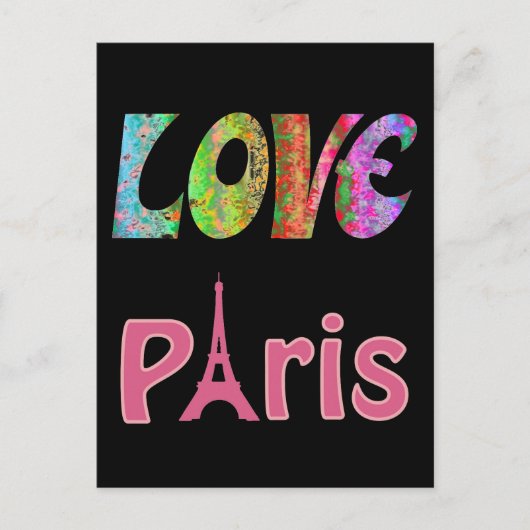 Carte postale Love Paris (Devant)
