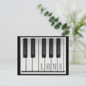Carte Postale Love Piano (Debout devant)