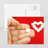 Carte Postale Love pill (Devant / Derrière)