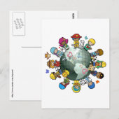 Carte Postale Love Planet Earth : Unite for Peace (Devant / Derrière)