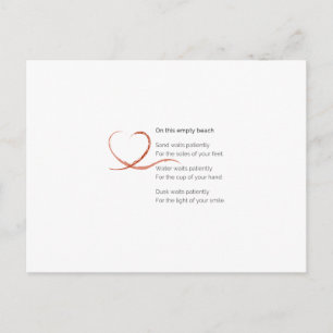 Carte postale Love Poem