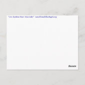 Carte postale Love Rainbow Heart Watercolor Art (Dos)