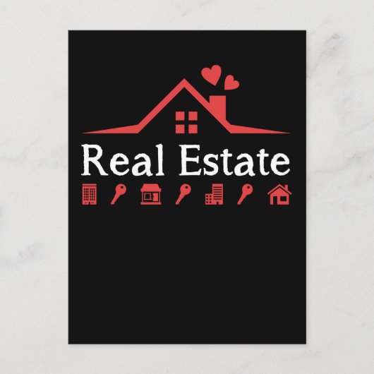 Carte Postale Love Real Estate Property Agent (Devant)