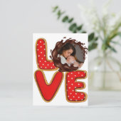 Carte Postale LOVE Retro Baby Photo Faire-part de naissance Keep (Debout devant)