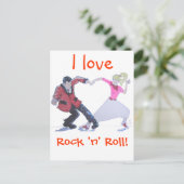 Carte Postale Love Rock and Roll ! (Debout devant)