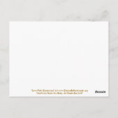 Carte postale Love Rose (Dos)