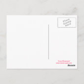 Carte postale Love Rose Ballerina (Dos)