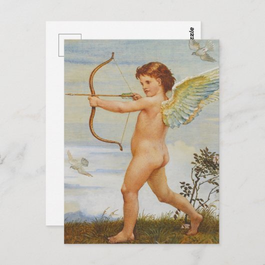 Carte Postale Love’s Flight, Cupid's Arrow par Walter Crane (Devant / Derrière)