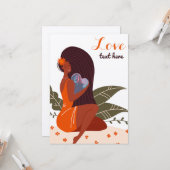 carte postale "love-self-body-positive-self-self" (Devant/Arrière en situation)
