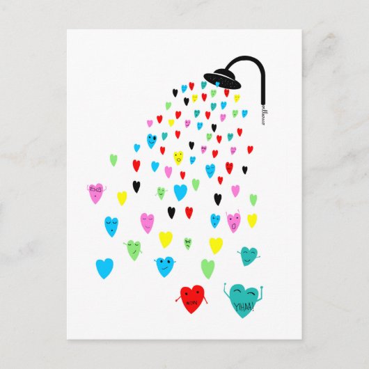 Carte postale "Love Shower" (Devant)