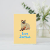 Carte Postale Love Siamese Cats (Debout devant)
