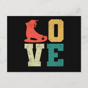 Carte Postale Love skate team fan