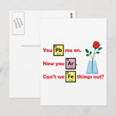 Carte Postale Love Story - Style de chimie (Devant / Derrière)