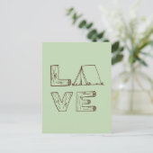 Carte Postale Love Tent Camping (Debout devant)