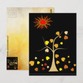 Carte postale Love Tree (Devant / Derrière)
