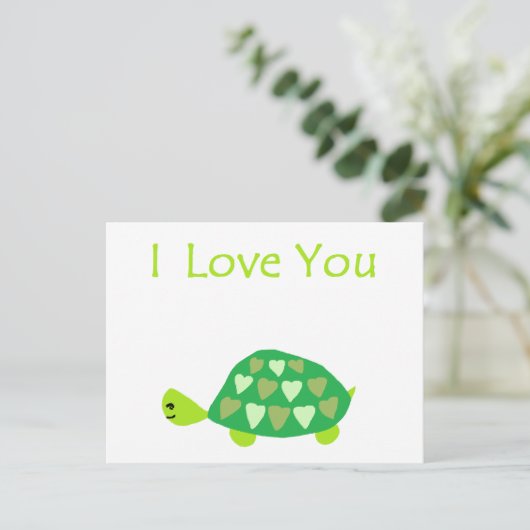 Carte Postale Love Turtle (Debout devant)