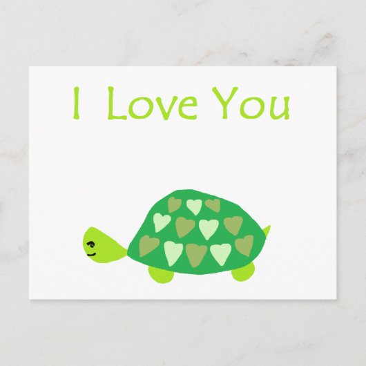 Carte Postale Love Turtle (Devant)