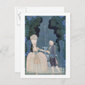 Carte Postale Love under the Fountain, illustration pour 'Fetes  (Devant / Derrière)