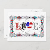 Carte Postale Love USA (Devant / Derrière)