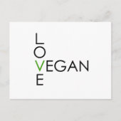 Carte Postale Love Vegan (Devant)