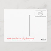 Carte postale Love Will Move (Dos)
