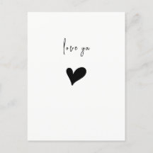 Love Ya Cœur Minimaliste