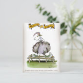 Carte Postale Love Yorkshire invention des toilettes portables (Debout devant)