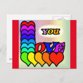 Carte postale Love You (Devant / Derrière)