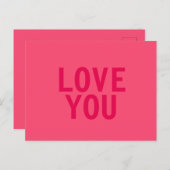 Carte postale LOVE YOU (Devant / Derrière)