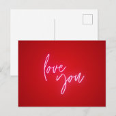 Carte postale - love you (Devant / Derrière)