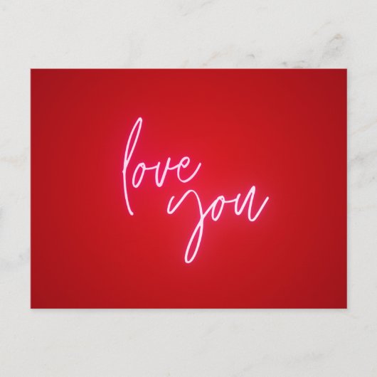 Carte postale - love you (Devant)