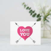 Carte postale Love You (Debout devant)