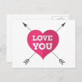 Carte postale Love You (Devant / Derrière)