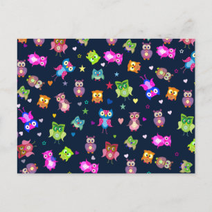 Carte Postale Lovebirds - hibou