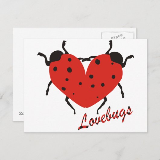 Carte Postale Lovebugs (Devant / Derrière)