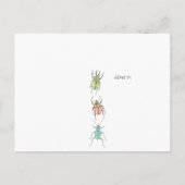 Carte Postale Lovebugs Aquarelle Beetles Trouver Beauté (Dos)