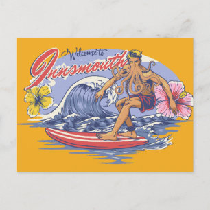 Carte Postale Lovecraft de surf à l'intérieur