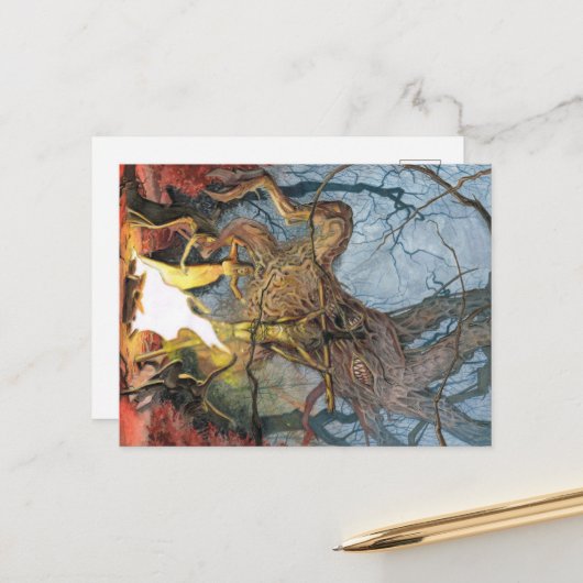 Carte postale Lovecraftian (Devant/Arrière en situation)