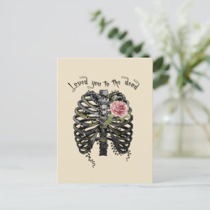 Carte Postale Loved You to Dead - Cage de côtes gothiques