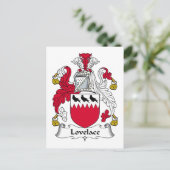 Carte Postale Lovelace Family Crest (Debout devant)