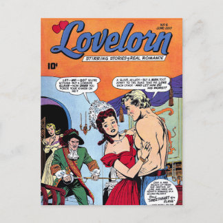 Carte Postale Lovelorn My Slave Romance Comics Vintages