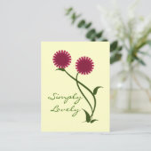 Carte postale Lovely Blooms, Fuchsia (Debout devant)